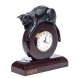 Часы "Кошка с мышкой", чёрная